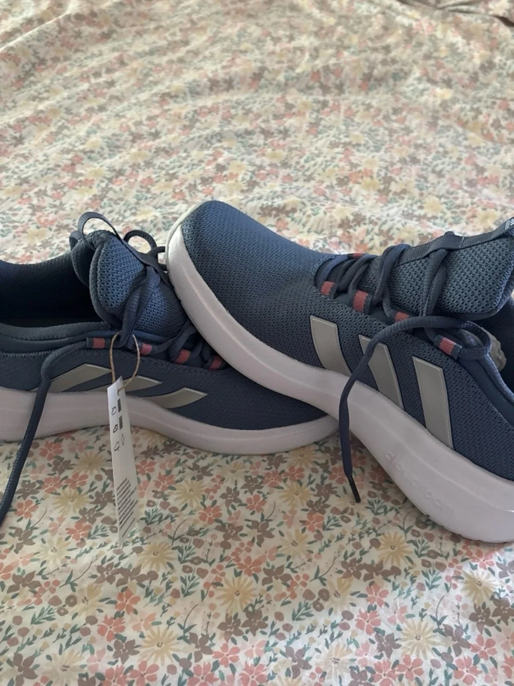 Men's Navy Athletic Sneakers with White Sole